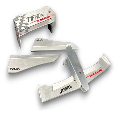 Arrma Typhon 6s Compatible F1 Body Kit - Side Skirts, Front and Rear Adjustable Wing StupidRC