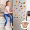 3D Puffy Food Stickers for Kids,Cute Food Sticker with Bread Pizza Sushi and Chocolate Stickers, Small Mini Foods Theme for Scrapbooking,Crafts,4 Pack. view 4