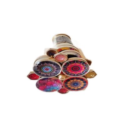 MUSKAN NAUTICAL STORE Antique Brass Kaleidoscope Unique Kaleidoscope Double Wheel Kaleidoscope Nautical Gift (with Stand)