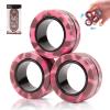 3PCS Magnetic Rings Fidget Toy Set,Adult Fidget Magnets Spinner Rings for Anxiety Relief Therapy, Stocking Stuffers for Adults Men Teens | Gift for Boys Girls Kids view 2