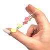 Colorful Faux Sea Shell Bead Stretchy Kid's Bracelets (12 Pack) Mermaid Theme view 3