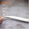 Roving Cove Slimfit Edge Protector for Baby Proofing (9ft Small Edge Only), Soft Rubber Foam Furniture Edge Bumper Guard, Desk Edge Cushion, 3M Adhesive, Oyster White (Off White) view 2