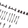 Dilwe RC Car Spare Parts Kit, Aluminum Alloy RC Car Pull Rod Tie Rod Shocks Absorber Bracket Plate Kit Upgrade Spare Parts Compatible with WPL C24 C14 C14K C24K view 3