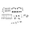 RC Car Spare Parts Kit, Aluminum Alloy RC Car Pull Rod Kit Upgrade Spare Parts Metal Pull Rod Tie Rod Pull Rod Base Compatible for WPL C24 C14 C14K C24K RC Car(Black) view 1
