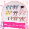 DEVIENG Clip On Earrings Hypoallergenic Clips Earrings Sets Suitable for Ages 4-12 Little Girls, Cute Small Clips On Earrings Jewelry Gifts Set (Clip On Earrings-25 Pairs) view 4