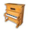 BinkeGG Brown Wooden Upright Piano Wind up Music Box with Sankyo Musical Movement (60 Tunes Option) (Row Row Row Your Boat) view 1