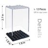 Minifigures Acrylic Display Case Action Figure Building Block Display Box High-Transparency Stackable Storage Case for Figurines Toys and Collectibles(12PCS) view 2