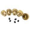 Vgoohobby Aluminum Alloy 32 Pitch Pinion Gear Set 3.175mm Shaft 16T 17T 18T 19T 20T Motor Gears Compatible with Tamiya Kyosho RedCat Losi Axial Traxxas 1/10 RC Car view 2