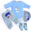 MAIHAO Reborn Baby Doll Clothes for 17-22 Inch Newborn Baby Dolls Clothing Boy Outfit AccessoriesPuppy Pattern 4pcs Set  view 1