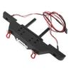Vgoohobby RC Front Bumper & Rear Bumper with LED Lights Headlights Tow Hook Spare Tire Carrier Compatible with Axial SCX10 Traxxas TRX4 90046 90047 SCX10-iii AX10300 1/10 RC Crawler Car view 3