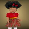 18 Inch Doll Clothes- Red Holiday Dress with Matching Headband Fits 18 Inch Dolls view 3