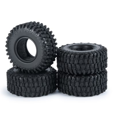 SWX 1.0" Crawler Tires 4PCS Micro Rubber Tires for 1/24 RC Crawler Car Axial SCX24 90081 AXI00001 AXI00002 (50mm)