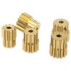 Vgoohobby Aluminum Alloy 32 Pitch Pinion Gear Set 3.175mm Shaft 11T 12T 13T 14T 15T Motor Gears Compatible with Tamiya Kyosho RedCat Losi Axial Traxxas 1/10 RC Car view 3