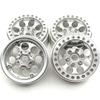 RCLIONS 1.9inch Beadlock Aluminum Wheels Rims with Rubber Tires for SCX10 D90 TRX4 1/10 RC Crawler Car view 3