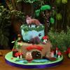 SIENON 18Pcs Forest Animals Figures Toys, Miniature Baby Woodland with Owl Hedgehog Fox Squirrel Bear Monkey Deer Wolf Snake for Kids Educational Christmas Birthday Party Gift Cake Decorations view 3