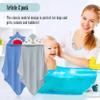Cute Castle 2 Pack Hooded Baby Towel Rayon Made from Bamboo with 8 Washcloths - Soft Bath Towel for Bathtub for Babie, Newborn, Infant, Natural Baby Stuff Towel (Shark and Penguin) view 4