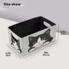 Kcldeci Funny Cat Storage Bins Baskets for Organizing, Kitten Kitty Closeup Portrait Sturdy Storage Basket Foldable Storage Baskets for Shelves Closet Nursery Toy view 3