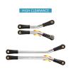 INJORA 23g High Clearance 4 Links Set RC Upgrade Parts for Axial SCX24 Deadbolt 90081 B17 1/24 RC Crawler Car Accessories, 8PCS(Silver) view 4