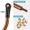 INJORA High Clearance 4 Links Set Stainless Steel Links Set for SCX24 C10 JLU Bronco 4Runner Axial 1/24 RC Crawler Car Upgrade Parts(Bronze) view 2