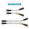 INJORA High Clearance 4 Links Set Stainless Steel Linkage kit for Axial SCX24 Gladiator Dodge Power Wagon 1/24 RC Crawler Upgrade Parts(Silver) view 4
