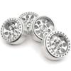 RCLIONS 4PCS Aluminum Alloy 1.9inch Beadlock Wheels Rims with Tires Foam Insert for 1/10th RC Crawler Car view 2
