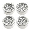 RCLIONS 4PCS Aluminum Alloy 1.9inch Beadlock Wheels Rims with Tires Foam Insert for 1/10th RC Crawler Car view 3