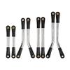 INJORA High Clearance 4 Links Set Stainless Steel Links Set for SCX24 C10 JLU Bronco Base Camp 4Runner Axial 1/24 RC Crawler Car Upgrade Parts(Silver) view 1