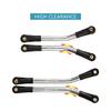 INJORA High Clearance 4 Links Set Stainless Steel Links Set for SCX24 C10 JLU Bronco Base Camp 4Runner Axial 1/24 RC Crawler Car Upgrade Parts(Silver) view 3