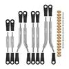 INJORA High Clearance 4 Links Set Stainless Steel Links Set for SCX24 C10 JLU Bronco Base Camp 4Runner Axial 1/24 RC Crawler Car Upgrade Parts(Silver) view 4