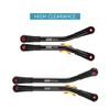 INJORA High Clearance 4 Links Set Stainless Steel Links Set for SCX24 C10 JLU Bronco Base Camp 4Runner Axial 1/24 RC Crawler Car Upgrade Parts(Black) view 3