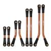 INJORA 23g High Clearance 4 Links Set RC Upgrade Parts for Axial SCX24 Deadbolt 90081 B17 1/24 RC Crawler Car Accessories, 8PCS(Bronze) view 1
