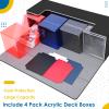 Homthy Card Deck Case for Trading Cards, Leather Magnetic Closure Commander Card Storage Box Holding 600+ Sleeved Cards Fit for YuGiOh, MTG and Sport Cards (1000 Card Deck Case) view 2