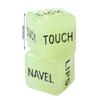 1 Pair Noctilucent Light Couples Dice Funny Romantic Sport Dice English Fun Luminescence Naughty Dice Novelty Gift for Valentines Day, Honeymoon, Newlyweds, Wedding Anniversary view 2