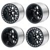RC-Hub 2.2" Beadlock Wheel Rims 45mm Width for 1/10 Axial Wraith RBX10 AXI03005 RC Rock Crawler Car (Black) view 2