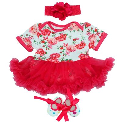 MAIHAO Reborn Baby Doll Clothes for 17-22 Inch Dolls, Outfit Accessories with Red Tutu Skirt