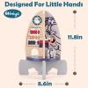 Wdmiya Space Wooden Activity Cube Toys for Baby, Montessoritoys for 1 Year Old Boy & Girl Birthday Gifts, Sensory and Educational 1st Birthday Gifts, Busy Board Toys for Baby Boy 6-18 Months (Rocket) view 3