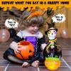 Emoin Halloween Skeleton Dancing Cactus Mimicking Toy, Talking Skull Cactus Toy Repeats What You Say,Singing Glowing Halloween Indoor&Outdoor Decorations view 4