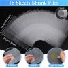 cridoz Shrinky Art Paper Sheets, 36Pcs Shrink Plastic Art Paper Shrink Plastic Film for Keychains and Craft Marking view 3