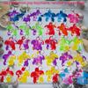 30 Packs Rainbow Bulk Turtle Mini Pop Fidget Keychain Bubble Toy for Boy Girl Kids Summer Party Favors Gift, Stress Relief Students Classroom Prize view 2