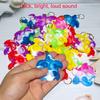 30 Packs Rainbow Bulk Turtle Mini Pop Fidget Keychain Bubble Toy for Boy Girl Kids Summer Party Favors Gift, Stress Relief Students Classroom Prize view 3