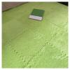 16Pcs Interlocking Foam Mats,Fluffy Carpet Tiles,Plush Area Rug,Square Splicing Floor Tiles,Soft Playmat Puzzle Floor Mat for Play Room,Green view 1