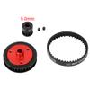 1set Belt Drive Gears System Compatible 1/10 RC Car Crawler Axial SCX10 & SCX10 II 90046 Upgrade DIY Parts,5.0mm Black view 2