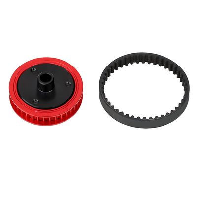 1set Belt Drive Gears System Compatible 1/10 RC Car Crawler Axial SCX10 & SCX10 II 90046 Upgrade DIY Parts,3.2mm Red