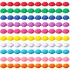 Skylety 100 Pcs Brain Stress Balls Bulk Halloween Funny Toy PU Hand Muscle Exercise Pressure Ball Brain Shaped Toy for Adults Object Recognition Halloween Decoration Prop(10 Colors,Mini) view 1