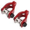 RC Crawler Winch Snatch Block, 2Pcs RC Crawler Model Simulated Lifting Pulley Steel Wire Rope RC Car Lifting Pulley Drive Pulleys for HSP REDCAT HPI AXIAL RC Car(Type A) Rc Winch view 4