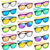 32 Pack Sunglasses Bulk with UV Protection, 16 colors Neon 80s Retro Plastic Sun Glasses Toy, Summer Pool Party Favors, Beach Party Supplies, Gift for Birthday Goody Bag Filler School Classroom Prizes view 2