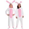 Amscan Bunny Child Zipster - Child S/M | White & Pink | 1 Pc. view 1