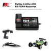 HTLNUZD Flysky FS-FGR4 V2 Single Antenna Bidirectional Receiver with 2.4Ghz 4CH AFHDS3 PPM/IBUS/S.Bus/PWM Output Compatible Rc Truck Boat Noble FS-NB4 Transmitter view 2