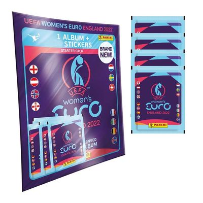 2022 Panini UEFA Women's Euro Stickers - Mega Starter Pack (Album + 51 Stickers)