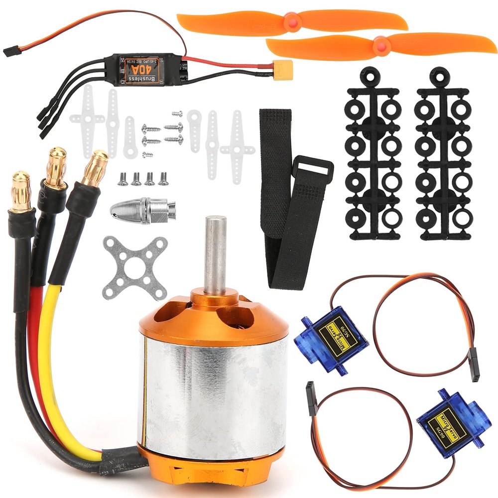 VGEBY 2217 KV1100 Motor and 1060 Propeller and 9G Servo and 40A ESC Kit for Remote Control Helicopter Rc Plane Part Kit